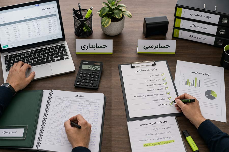 تفاوت حسابداری و حسابرسی در شرکتها