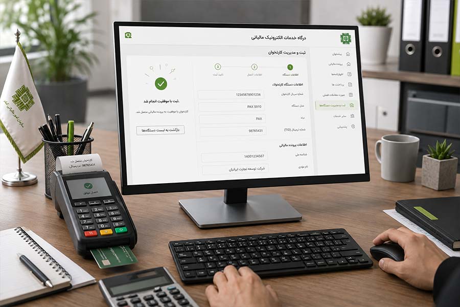 اتصال کارتخوان به پرونده مالیاتی از طریق درگاه خدمات مالیاتی