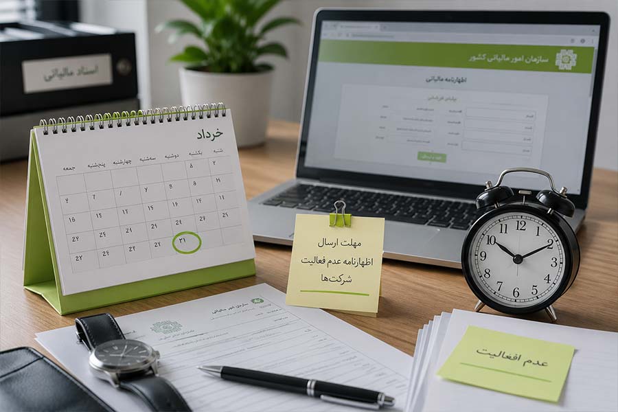 مهلت ارسال اظهارنامه عدم فعالیت شرکت‌ها