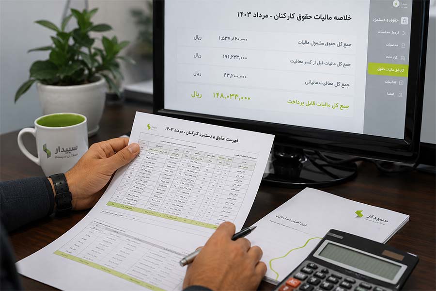 بررسی مالیات حقوق کارکنان توسط حسابدار شرکت